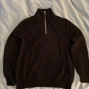 Burberry Merino Wool Quarter-Zip Sweater
